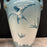 French Faience Three-Piece Vase and Jardinière Set with Swallows by Keller and Guerin