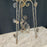 Pair of French Wrought Iron Jardiniere Plant Stands with Floral Accents