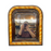 Antique French Louis Philippe Faux Bois Painted Wood Mirror