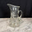 Hand-Blown Etched Glass Water Pitcher