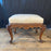 French Louis XV Walnut Bench or Ottoman with Exquisite Carving