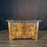 19th Century French Burled Wood Commode, Dresser or Chest of Drawers with Marble Top and Lion Pulls
