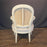 19th Century Pair of French Louis XVI Painted Neoclassical Fauteuil Armchairs