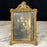 Antique French Ornate Gilt Metal Photo Frame with Original Military Portrait