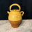 French Antique Yellow Glazed Gargoulette - Antique Provencal Pottery Jug with Lid