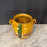 French Large Confit Pot with Yellow Glaze from the 19th Century #8858