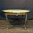 French Marble Top Coffee Table with Ormolu Mounted Apron and Cabriole Legs