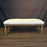19th Century French Walnut Upholstered Bench