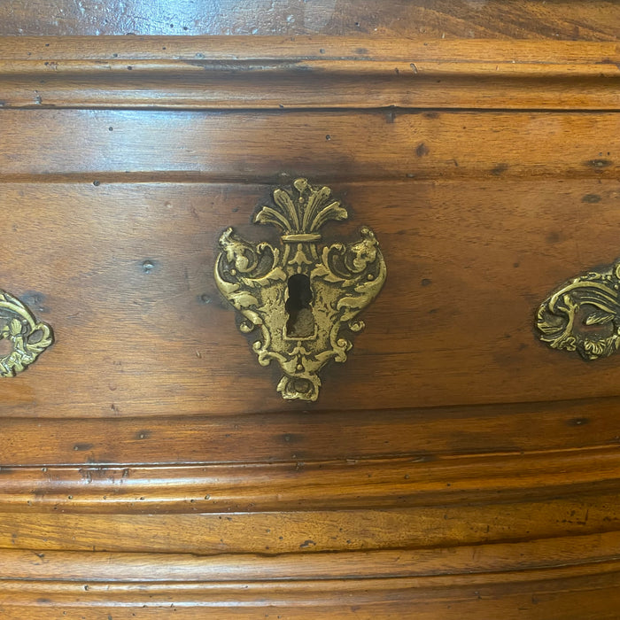 Antique French Carved Louis XV Commode or Chest of Drawers with Exquisite Figural Hardware