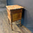 Pair of French Louis XVI Revival Oak Marble Top Nightstands with Floral Marquetry