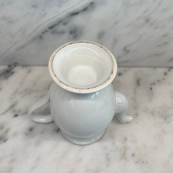 Antique French Porcelain Coffee Pot or Tea Pot with Swan Neck