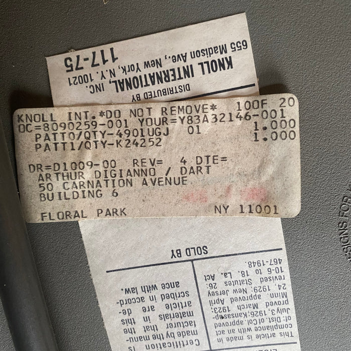 Pair of Mid Century Modern Knoll Handkerchief Chairs by Massimo and Lella Vignelli