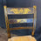 Early 19th Century American Painted Hitchcock-Style Side Chairs with Rush Seats and Gilt Stenciling