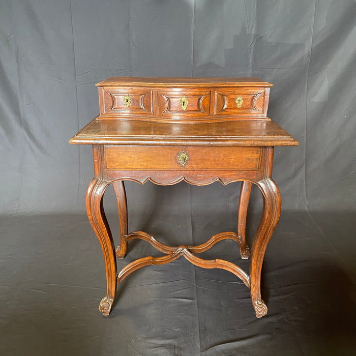 Exquisitely Carved Early Italian Petite Writing Desk or Accent Table