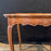 Antique French Louis XV Side Table or Desk with Inlaid Embossed Leather Top
