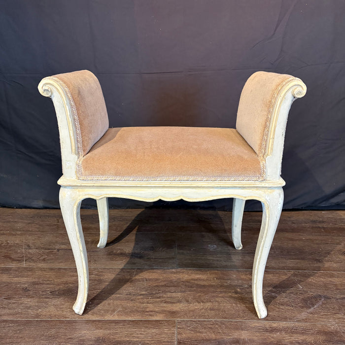 Antique French Painted Louis XV Banquette Bench