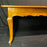 Antique French Farmhouse Dining Table with Scalloped Apron and Two Drawers