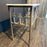 Antique French Wrought Iron Console Table with Marble Top | Balcony Railing Console