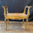French 19th Century Bench or Vanity Seat or Boudoir Window Seat Louis XV Original Gold Gilt Paint