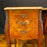 Pair French Louis XV Satinwood Nightstands with Inlaid Marquetry and Marble Tops