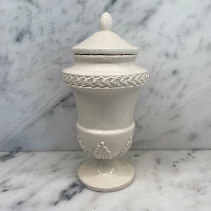 Antique Italian Apothecary Jar Venetian Porcelain Urn Large