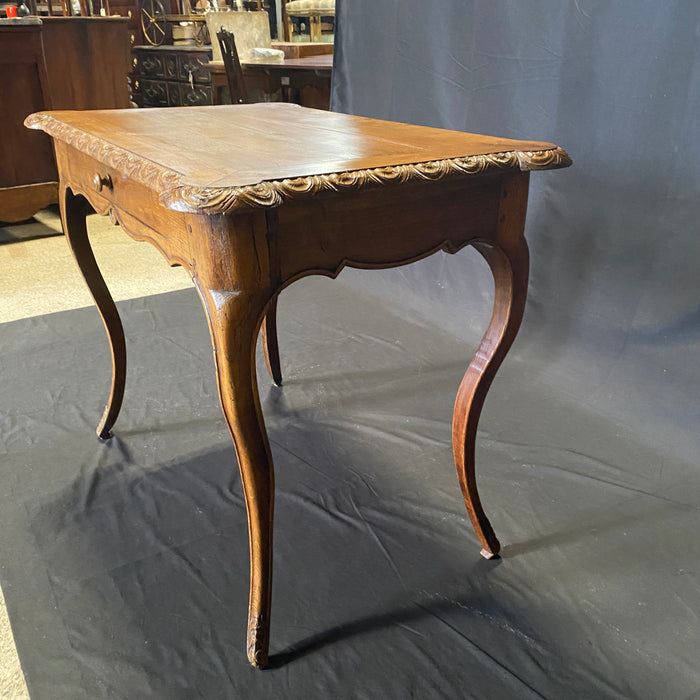 Antique 19th Century French Provincial Country Side Table, End Table or Petite Writing Desk