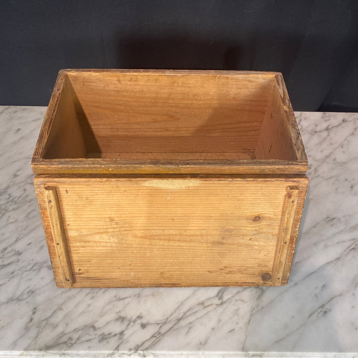 Antique French Box Faux Painted Feves Casse Large Decorative Box Large