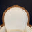 Pair of French Louis XVI Carved Walnut Armchairs or Bergere Chairs