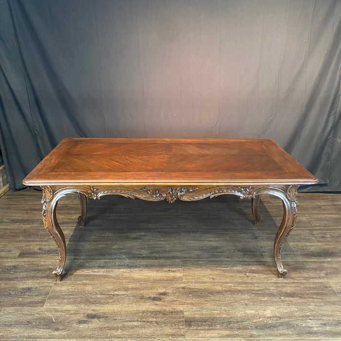 French Louis XV Dining Table with Museum Quality Carving