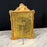Antique French Ornate Gilt Metal Photo Frame with Original Portrait & Pressed Edelweiss
