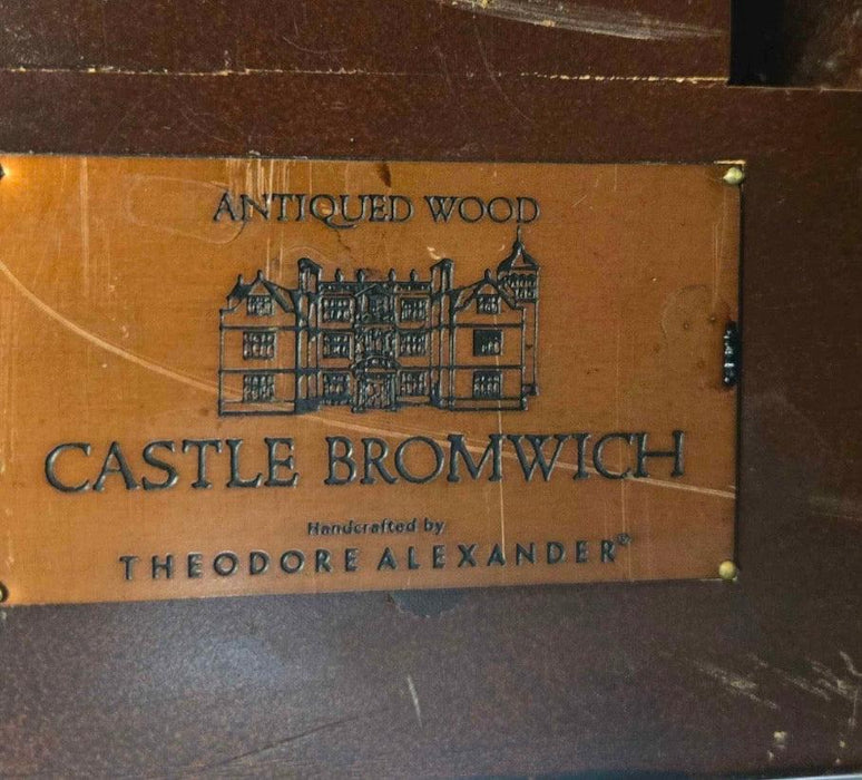 Large Refectory Trestle Dining Table Jacobean Style by Theodore Alexander Castle Bromwich