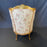 Pair of French Louis XV Giltwood Bergere Armchairs or Wingback Chairs with Carved Floral Motifs