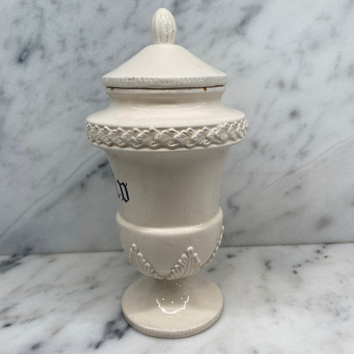 Antique Italian Apothecary Jar Venetian Porcelain Urn Large "Mirto"