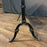 Antique French Carrera Marble Top Cafe or Bistro Table with Cast Iron Base