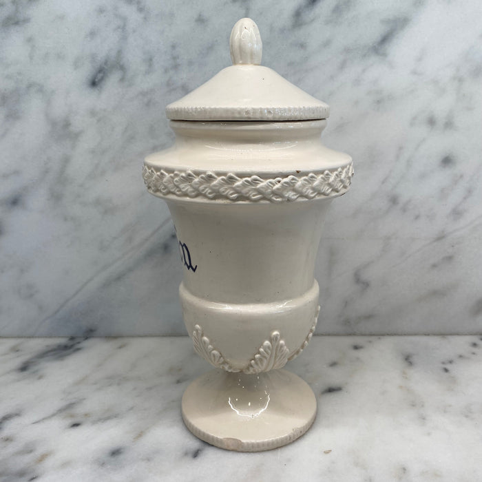 Antique Italian Apothecary Jar Venetian Porcelain Urn Large "Scilla"