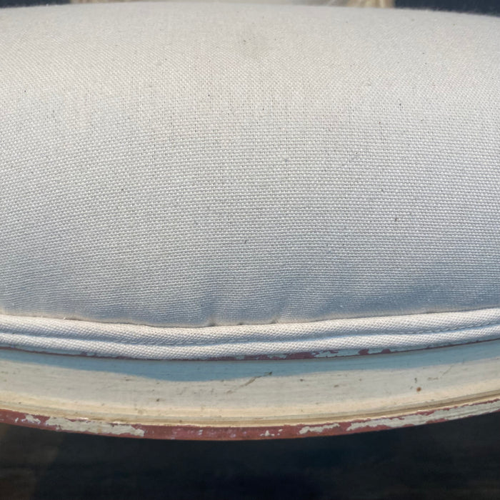 French Pair Louis XVI Painted Armchairs or Fauteuils