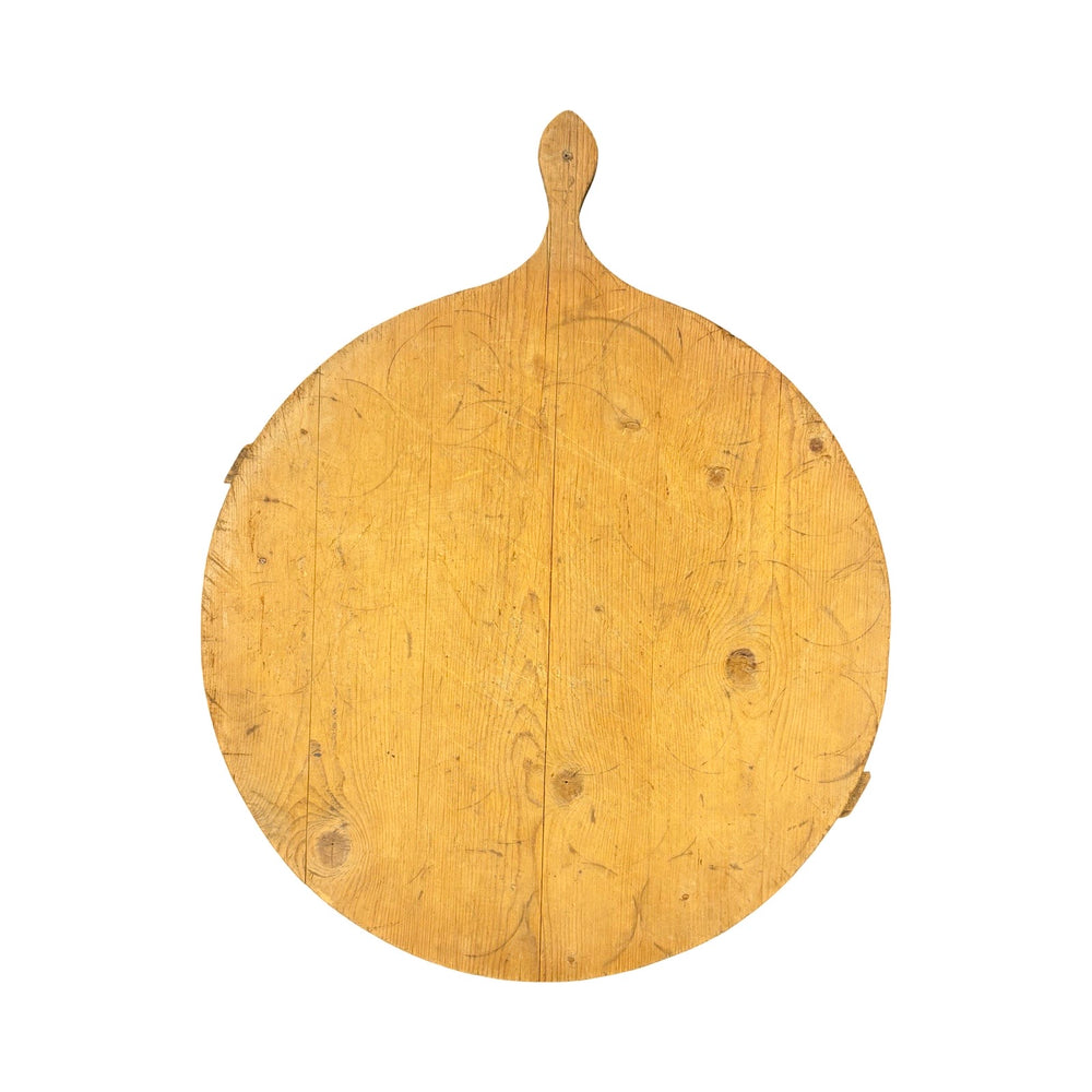 French Round Bread Board or Dough Board Vintage
