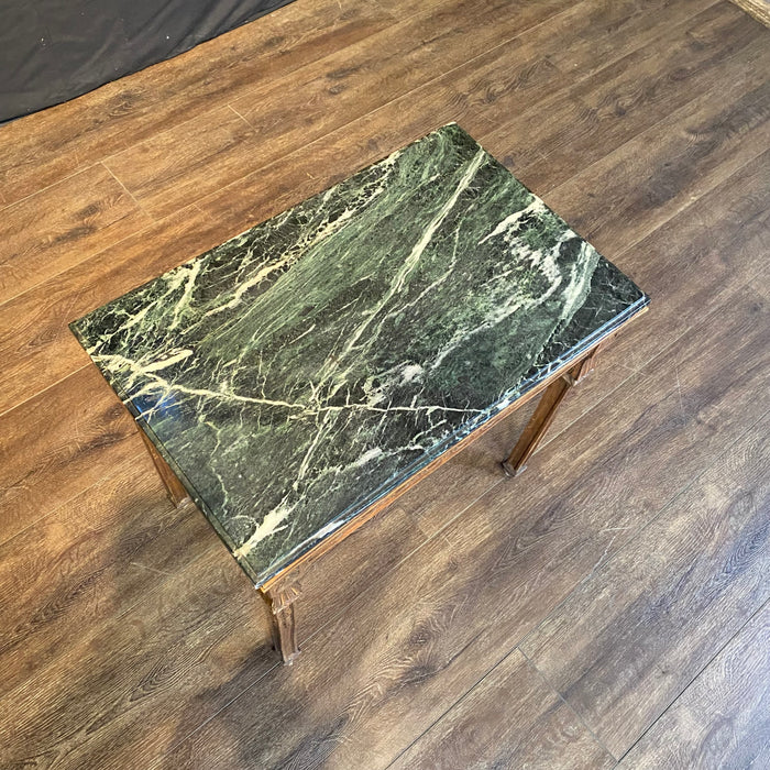 French Louis XVI Carved Marble Top Side Table, Coffee Table or Occasional Table