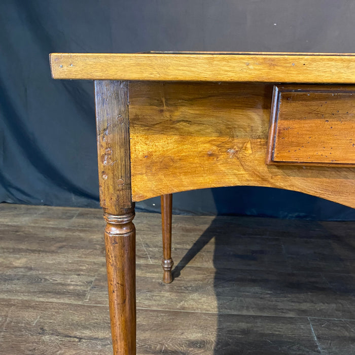 French Elegant Leather Top Game Table, Side Table or Desk