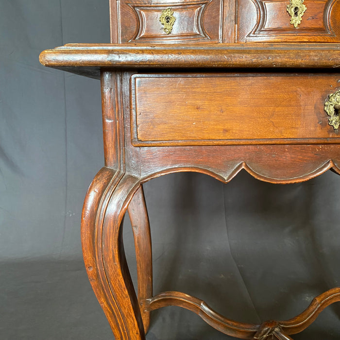 Exquisitely Carved Early Italian Petite Writing Desk or Accent Table