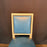 Set of Eight French Louis XVI Painted Dining Chairs in Blue Leather Circa 1920