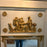 French Early 19th Century Louis XVI Period Trumeau Mirror with Pastoral Scene in Original Gold Gilt