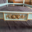 French Louis XVI Painted Daybed or Twin Size Single Bed with Foliage Carving in Original Eggshell Blue and Gold Paint