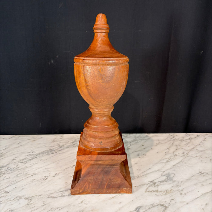 Large Architectural Wood Turned Finial
