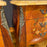 Pair French Louis XV Satinwood Nightstands with Inlaid Marquetry and Marble Tops