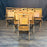 Set of Mid-century vintage wooden stackable folding chairs from Maine from the 1940s