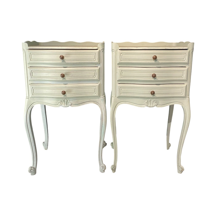 Antique French Pair of Louis XV Nightstands, Bedside Tables or Side Tables