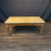 French Louis XVI Style Coffee Table with Marble Top and Geometric Lattice Motif Carving