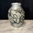 French Art Deco Pewter Floral Vase Signed by Lucien Houzeaux