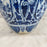 Late 18th Century Dutch Delft Blue and White Hand-Painted Baluster Vase